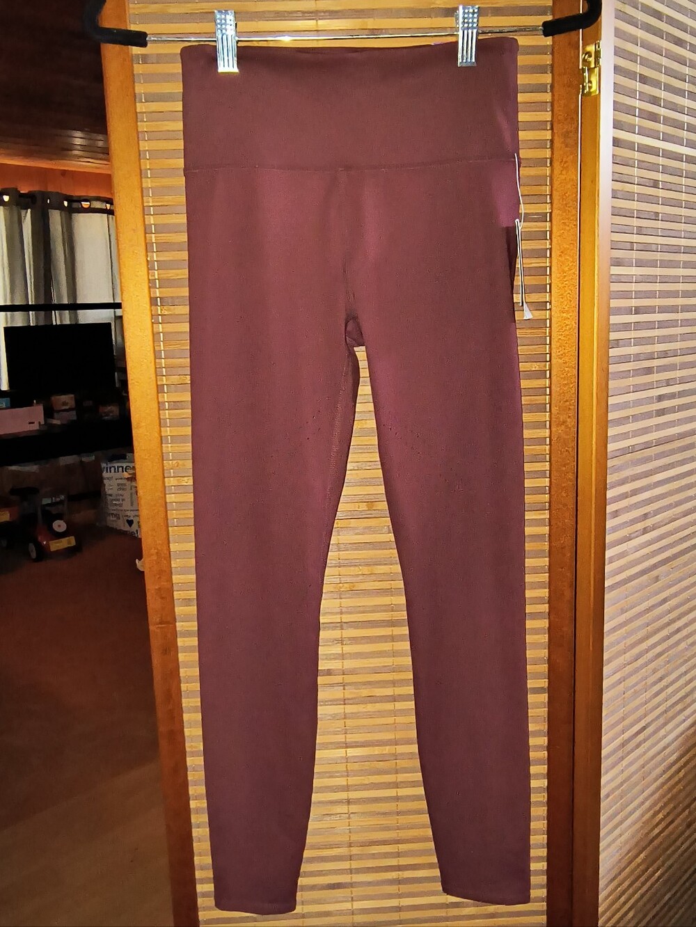 JoyLab Royal Burgundy 7/8 Length High-Rise Workout Active Leggings XS